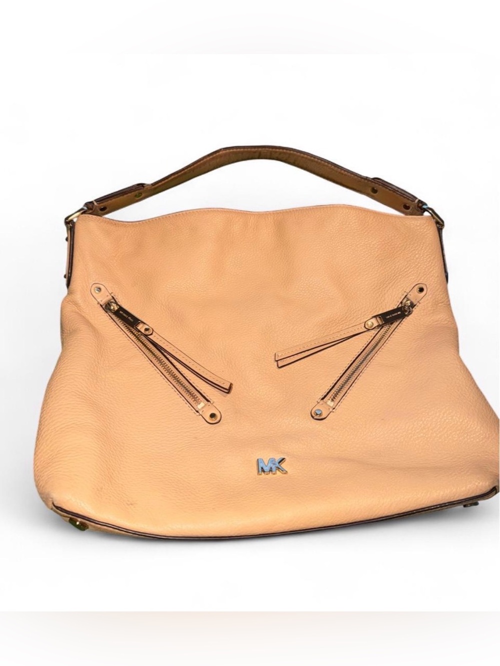 Michael Kors tan Leather Shoulder Bag